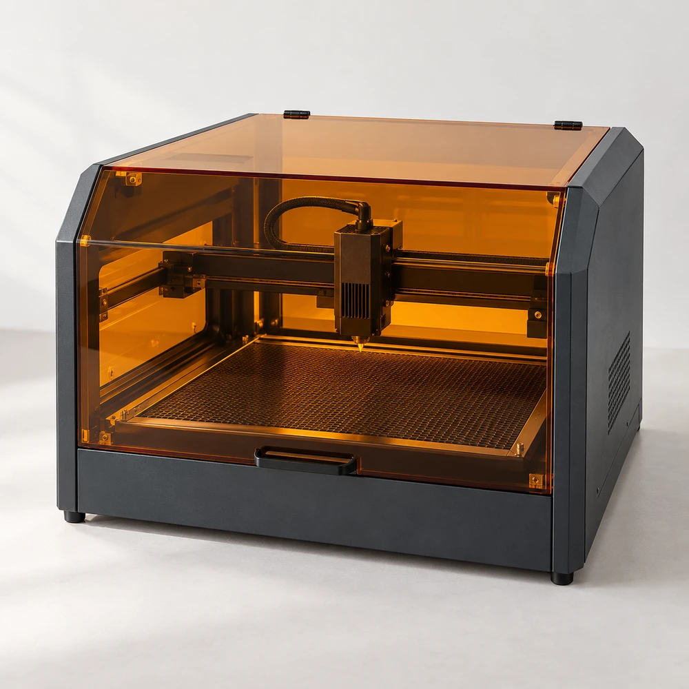 Enclosed 10 W diode engraver